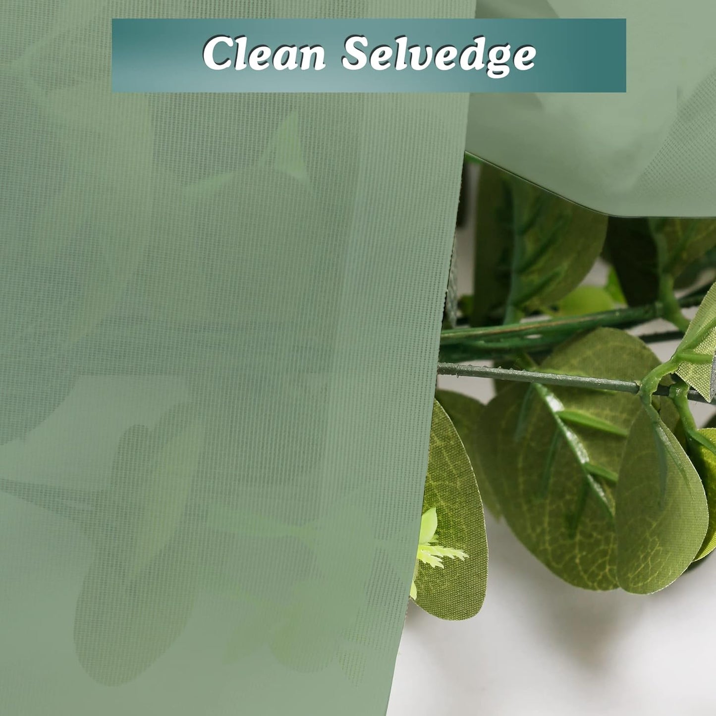 Chyhomenyc Sage Green Sheer Curtains 72 Inch Length 2 Panels, Light Filtering Airy Breathable Rod Pocket Voile Drapes for French Door Bedroom Living Room, Each 42x72 Inch
