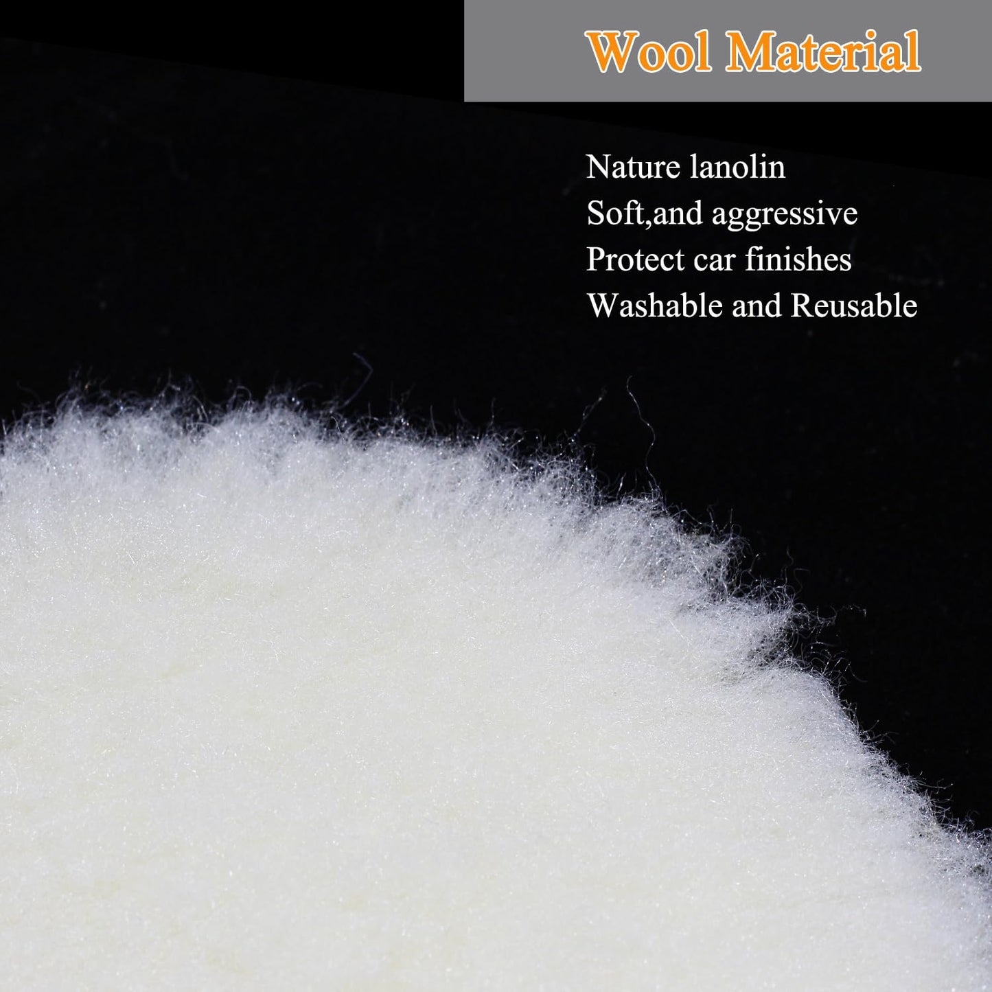 Car Foam Polishing Buffing Kit, Polishing Buffing Pads, Wool Pads, Polishing & Buffing Wheels, for Headlights & Body Foam Wax & Buffer Kits (6)