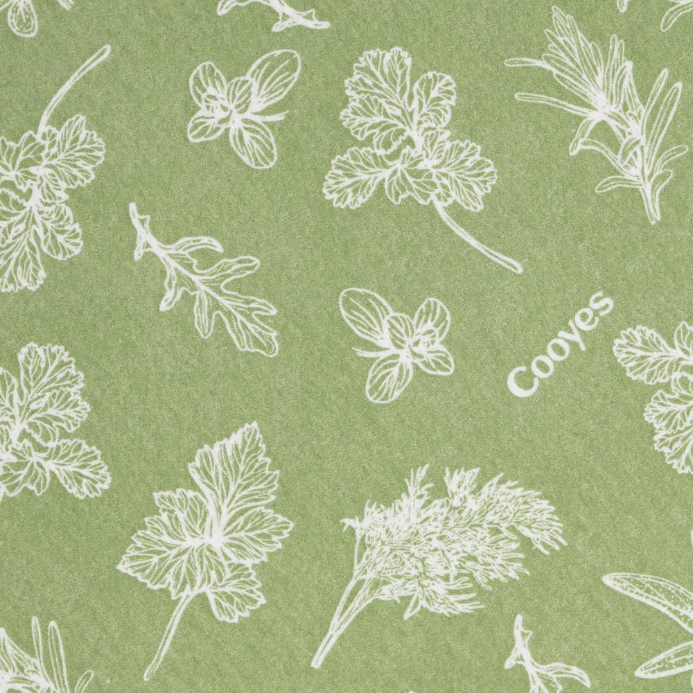 Cooyes Large Fridge Liners for Refrigerator, 17.7" × 24", Drawer & Shelf Liners for Kitchen Cabinets Non-Adhesive, Breathable Cloth Material, Non-Slip, Keep Produce Fresh Longer, Sage Green