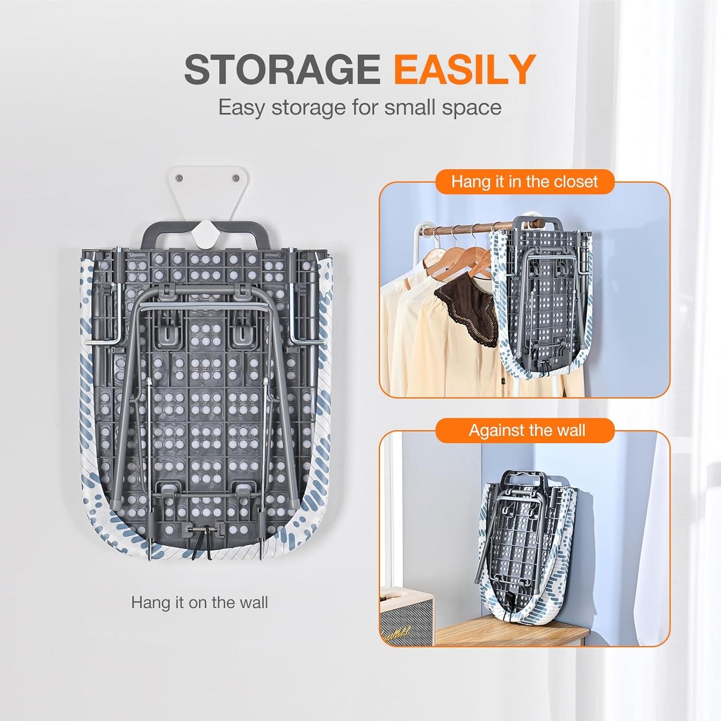 APEXCHASER Tabletop Ironing Board with Iron Rest, Small Ironing Board, Extra Thick Cover, Portable Tabletop Ironing Board with Non-Slip Feet for Home Travel Use