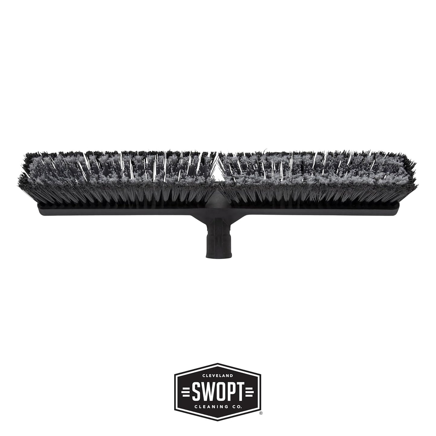 SWOPT 24” Standard Multi-Surface Push Broom Head — Indoor and Outdoor Push Broom — Cleaning Head Interchangeable with All SWOPT Cleaning Products for More Efficient Cleaning and Storage