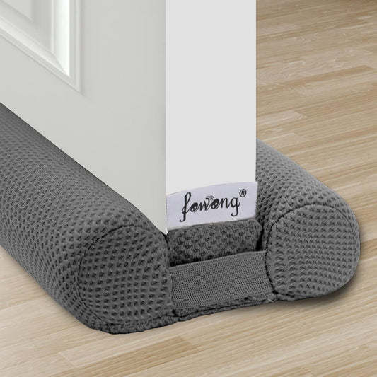 fowong Door Draft Stopper 36 Inch Adjustable Draft Stopper for Bottom of Doors, 30" to 36" Soundproofing Noise Blocker Cover Gap up to 1.5", Grey
