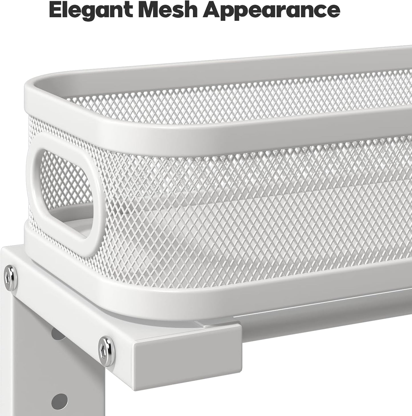 2 Pack 19.3IN-Depth Under Sink Organizer with Smooth Cylindrical Rail,2-Tier Pull Out Multi-Purpose Cabinet Storage for Bathroom&Kitchen,Height Adjustable,Rust-Resistant Coating-Gun Gray