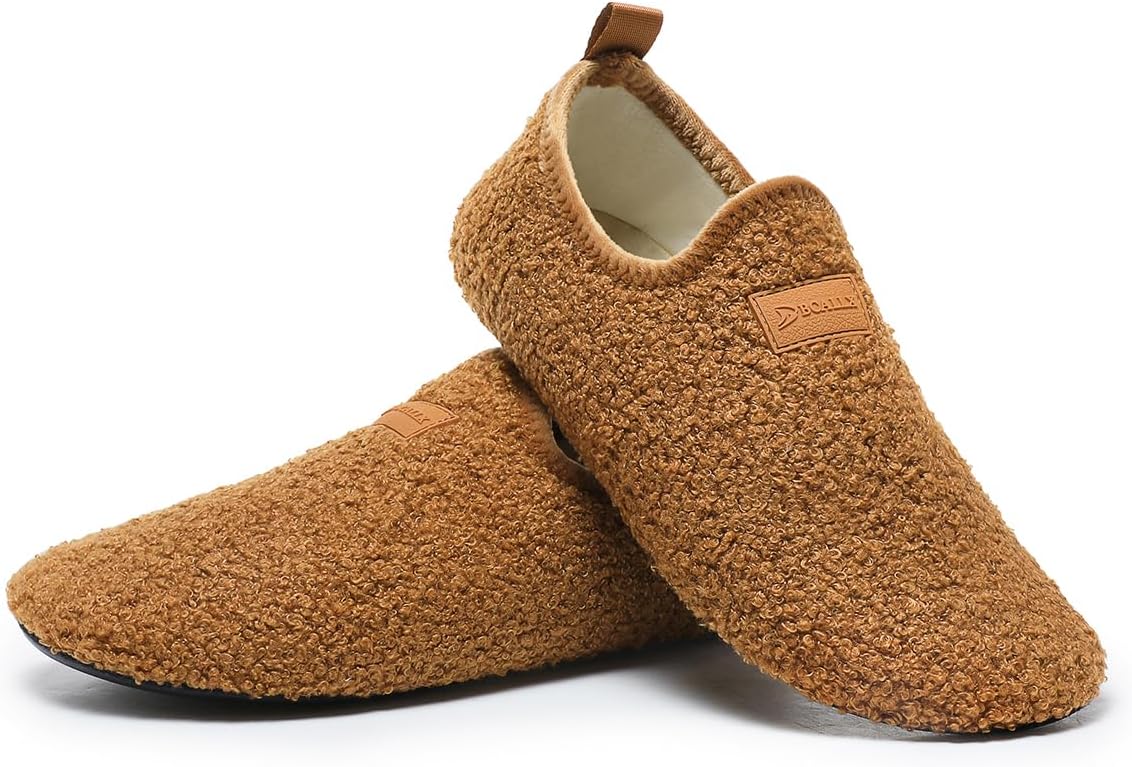 Adult Indoor House Slippers Socks Lightweight Non Slip Grip House Home Shoes for Women Men