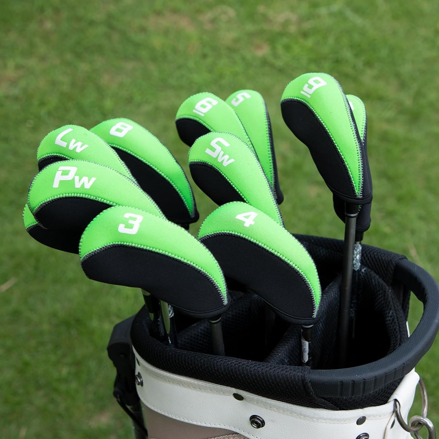 Golf Iron Covers for Golf Clubs Neoprene Golf Iron Cover Set 11pcs/10pcs Golf Iron Headcovers Golf Club Head Covers Fit All Brands