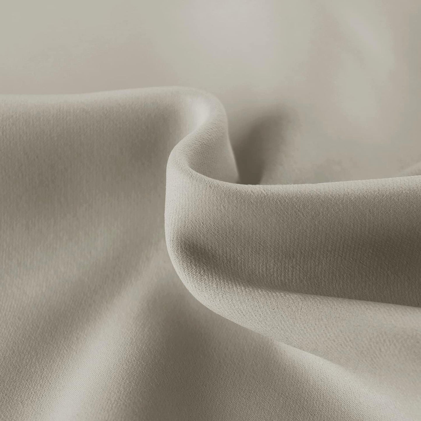 DWCN French Door Curtains – Rod Pocket Thermal Blackout Curtain for Doors with Glass Window, Kitchen and Patio Doors for Privacy, 25 X 40 Inches Long, 1 Curtain Panel with Tieback, Taupe