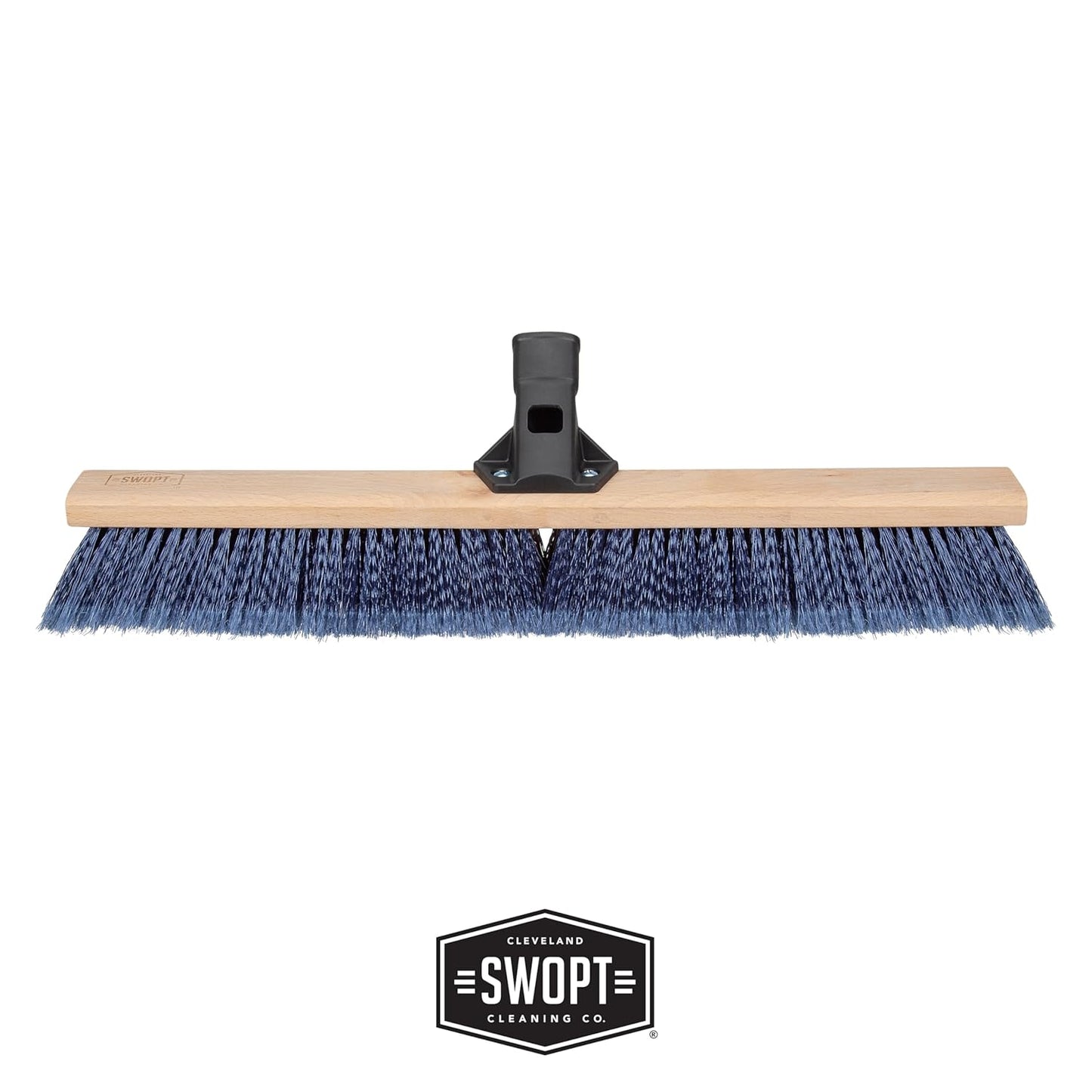 SWOPT 24” Premium Multi-Surface Push Broom Head — Indoor and Outdoor Push Broom — Cleaning Head Interchangeable with All SWOPT Cleaning Products for More Efficient Cleaning and Storage