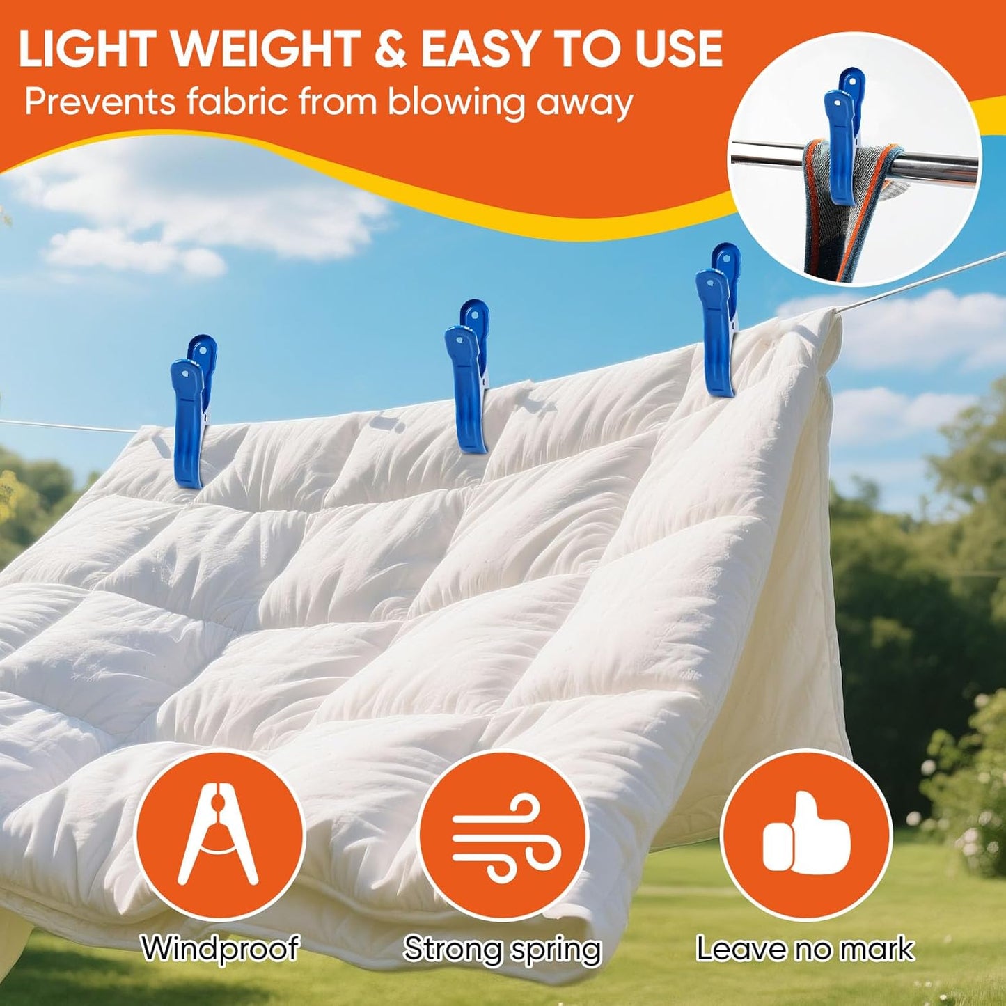 10 Pack Metal Beach Towel Clips, Large Pool Cover Beach Chair Clips for Towel Cruise, Windproof Heavy Duty Clamps Holders Clothespins for Lounge Chairs Pool Covers Clips (Blue)