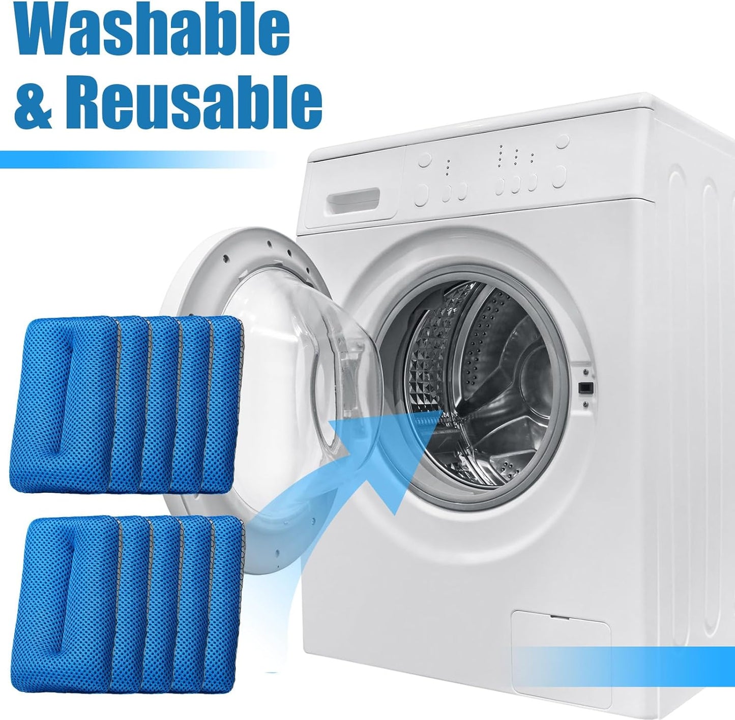 Two Sided Bug and Tar Sponge Microfiber Bug Scrubber Car Sponge for Washing Soft Mesh, Scratch Free for Car, Truck, SUV, RV, Boat, and Motorcycle(10 Pcs)