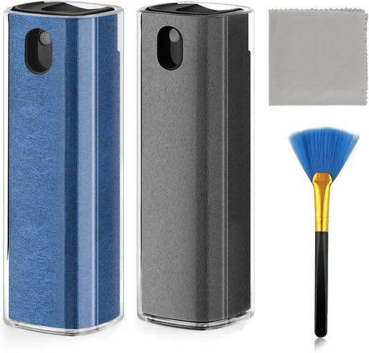 Fingerprint Proof Screen Cleaner,3 in 1Touchscreen Mist Cleaner Spray Wipe Cleaner,Safe for All Phones, Computer, Laptop, Tablet and Car Screen(Grey Blue)