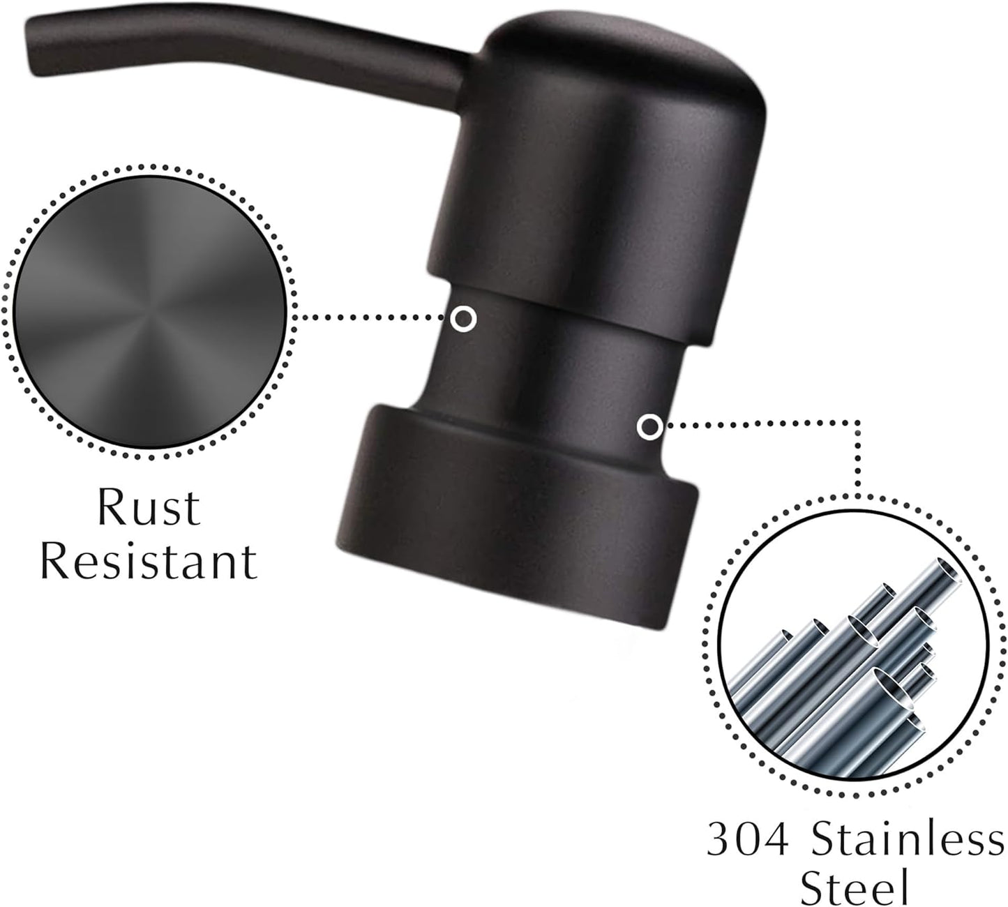 Emerson Essentials Soap Dispenser Set, Dish Soap for Kitchen, Bathroom Set - Hands and Dishes for Home, Farmhouse, Glass Soap Dispenser with Pump and Labels | 16 Oz, 2 Pack