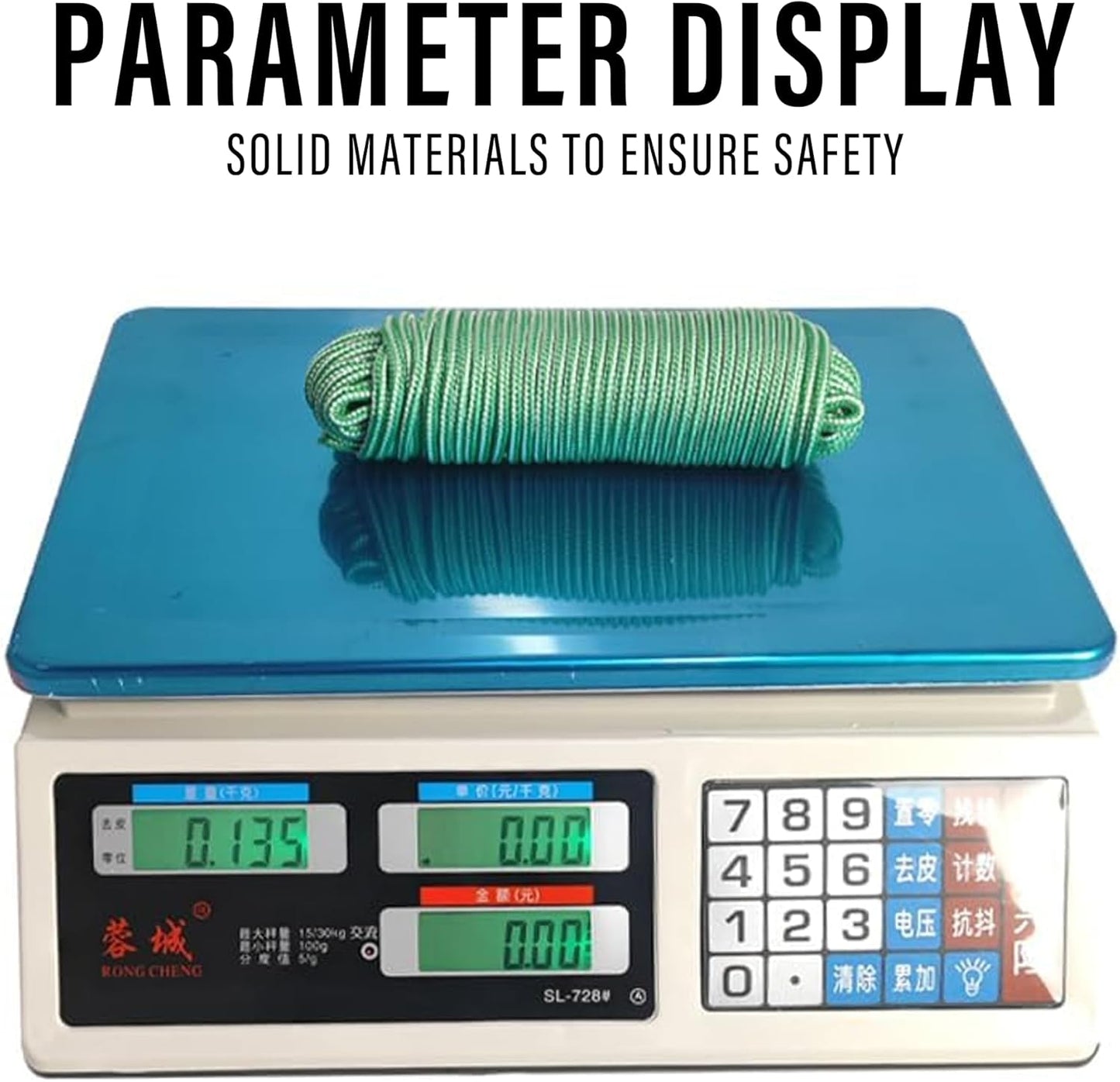 Diamond Braided Polypropylene Rope Nylon Rope Mix Thick Heavy Duty Ropes 5/32'' 66ft 3Packs High Strength Perfect for Clothesrope Camping Hiking and Other Outdoor Activities