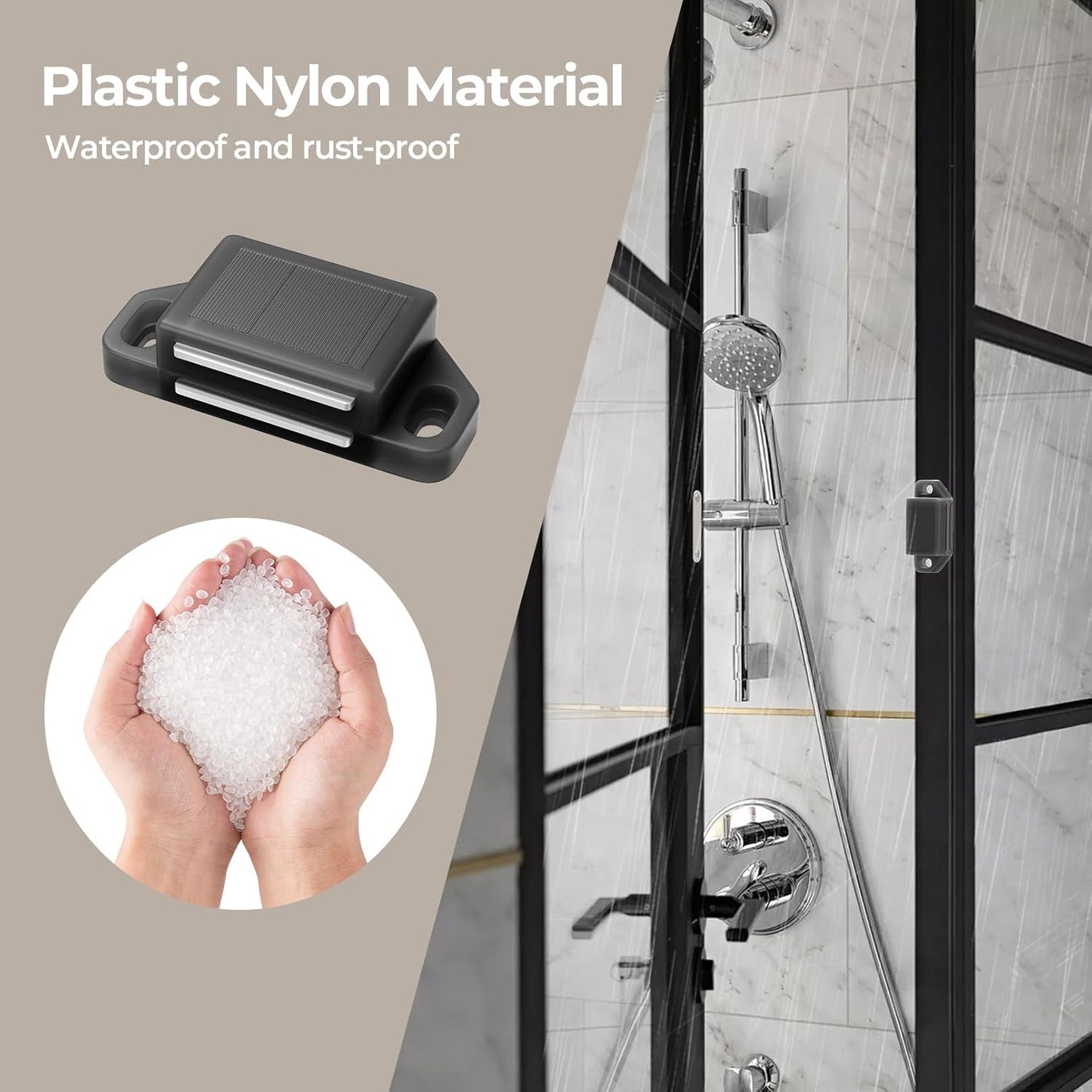 Cabinet Magnetic Catch Door Latch 30LB for Kitchen Drawer Magnets to Stay Closed Magnetic Catch Closet for Drawer（Black 12 Pack）