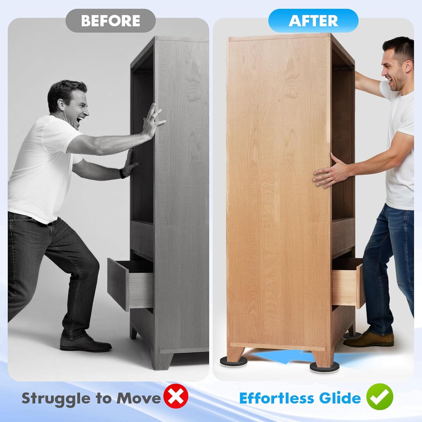 Furniture Lifter Tool, Appliance Lifter, Save 80% Effort, Lift Up to 400 Pounds Heavy Items, Furniture Lifter Jack for Heavy Furniture Appliance, Safely and Easily Lifting Furniture and Appliances