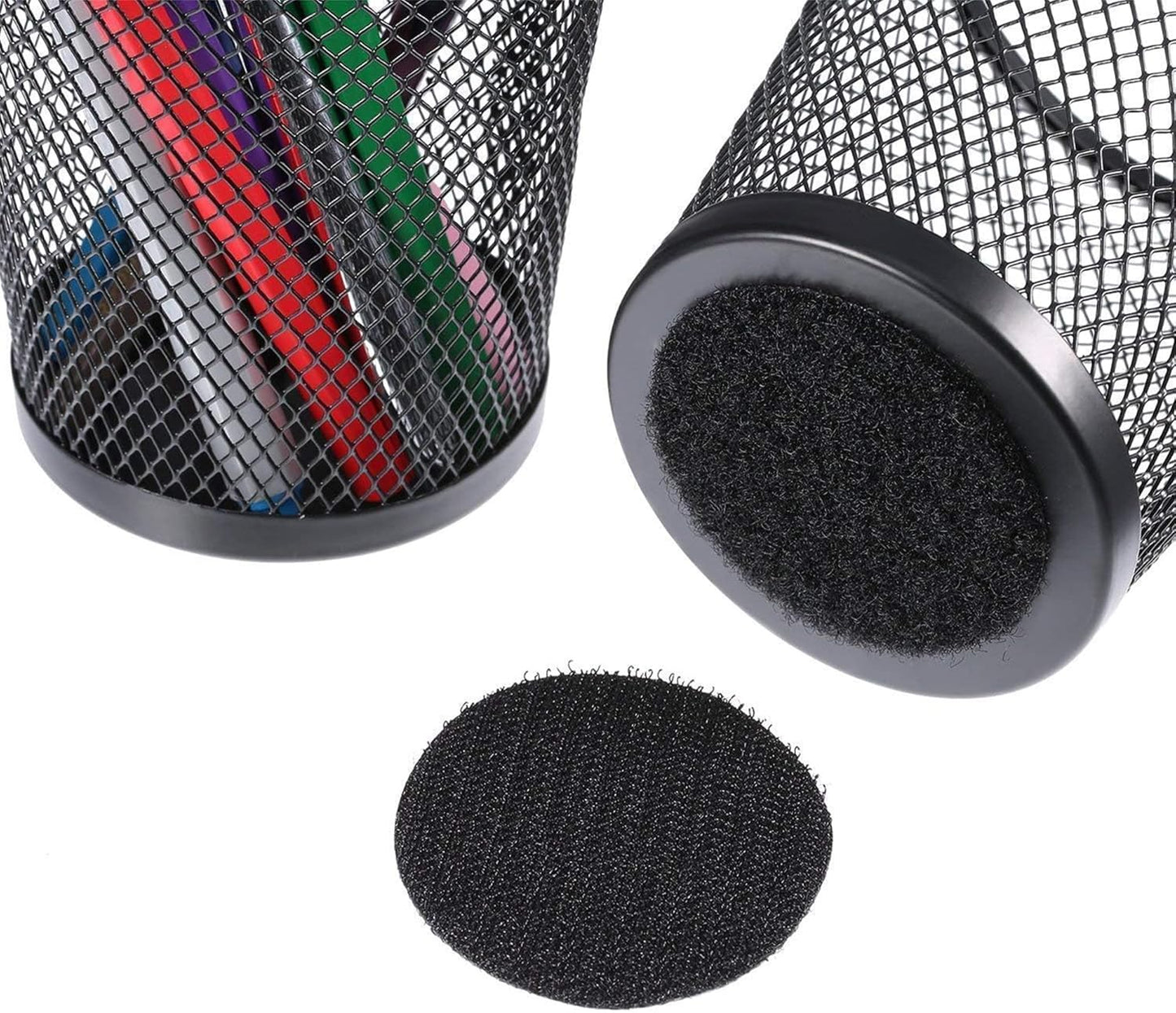 BRAVESHINE 36PCS Sticky-Back Adhesive Tape - Round Hook and Loop Adhesive Stickers - Double Sided Heavy-Weight Carpet Pads Wall Mounting Tapes for Home Office Phone Mount - Round 1.5inch