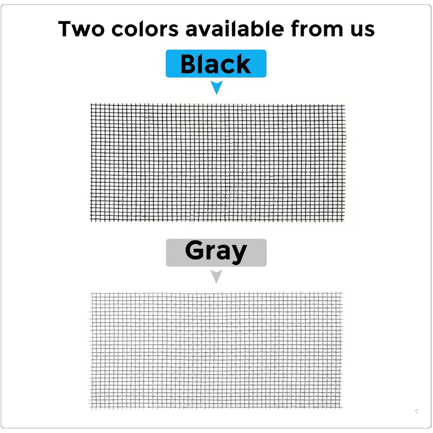 Grey Window Screen Repair Kit, 4 in X 30 FT (360IN) Screen Repair Tape for Windows or Doors, Strong Adhesive Fiberglass Mesh Patch Tape