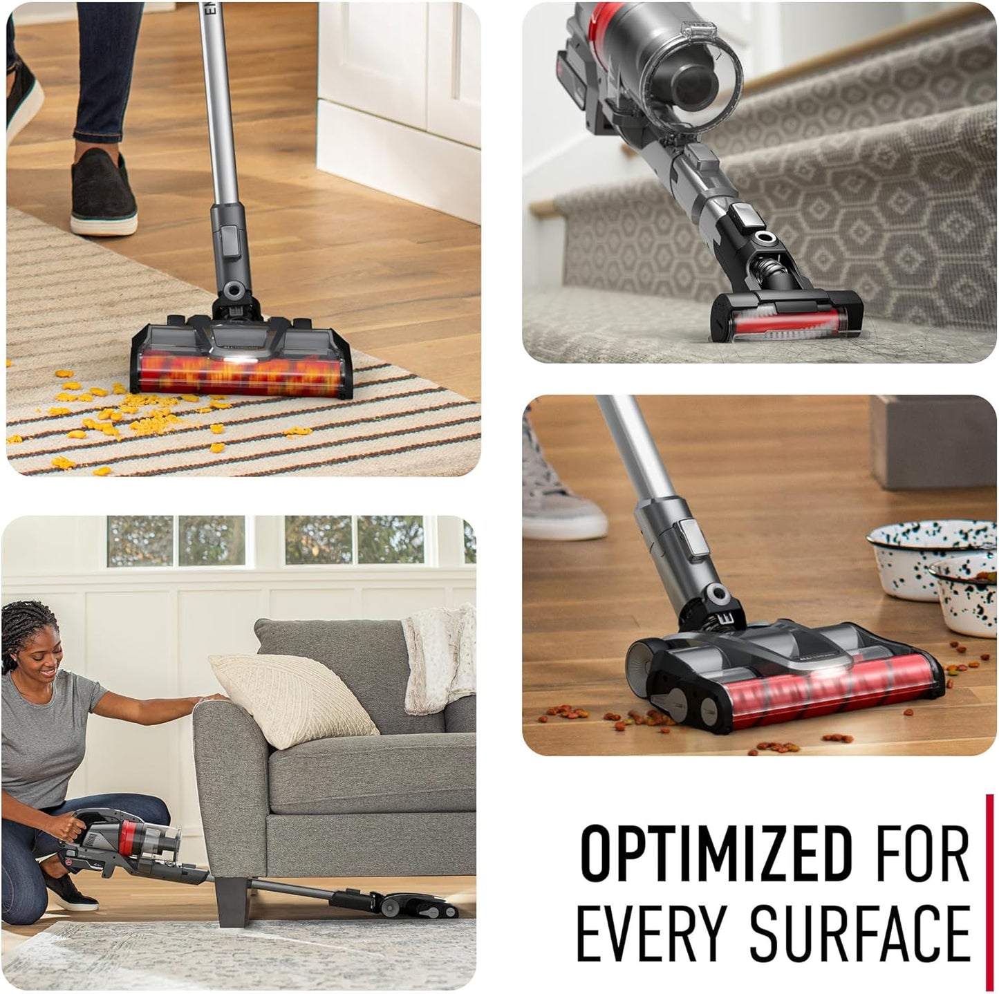 Hoover ONEPWR WindTunnel Emerge Pet+ Cordless Stick Vacuum Cleaner, Lightweight Stick Vac, Powerful and Quiet Cleaning, Self Standing, No Wall Mount Required, Cordless Vacuum Cleaners for Home Use