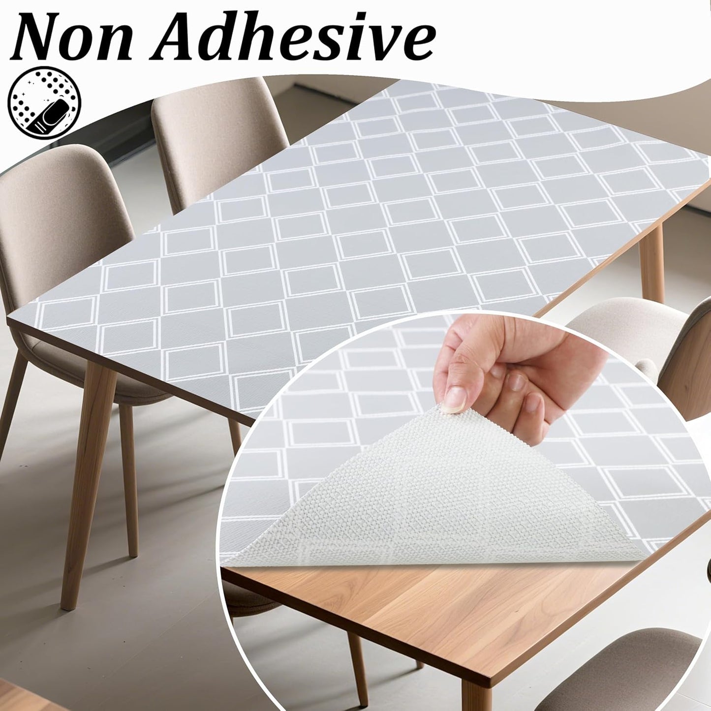 Drawer Liners for Kitchen Cabinets Non Adhesive Shelf Liner 15 Inch X 20 Ft Cabinet Liner Waterproof Dresser Drawer Liner Non Slip Shelf Paper for Kitchen Bathroom Closet Refrigerator Cupboard Pantry