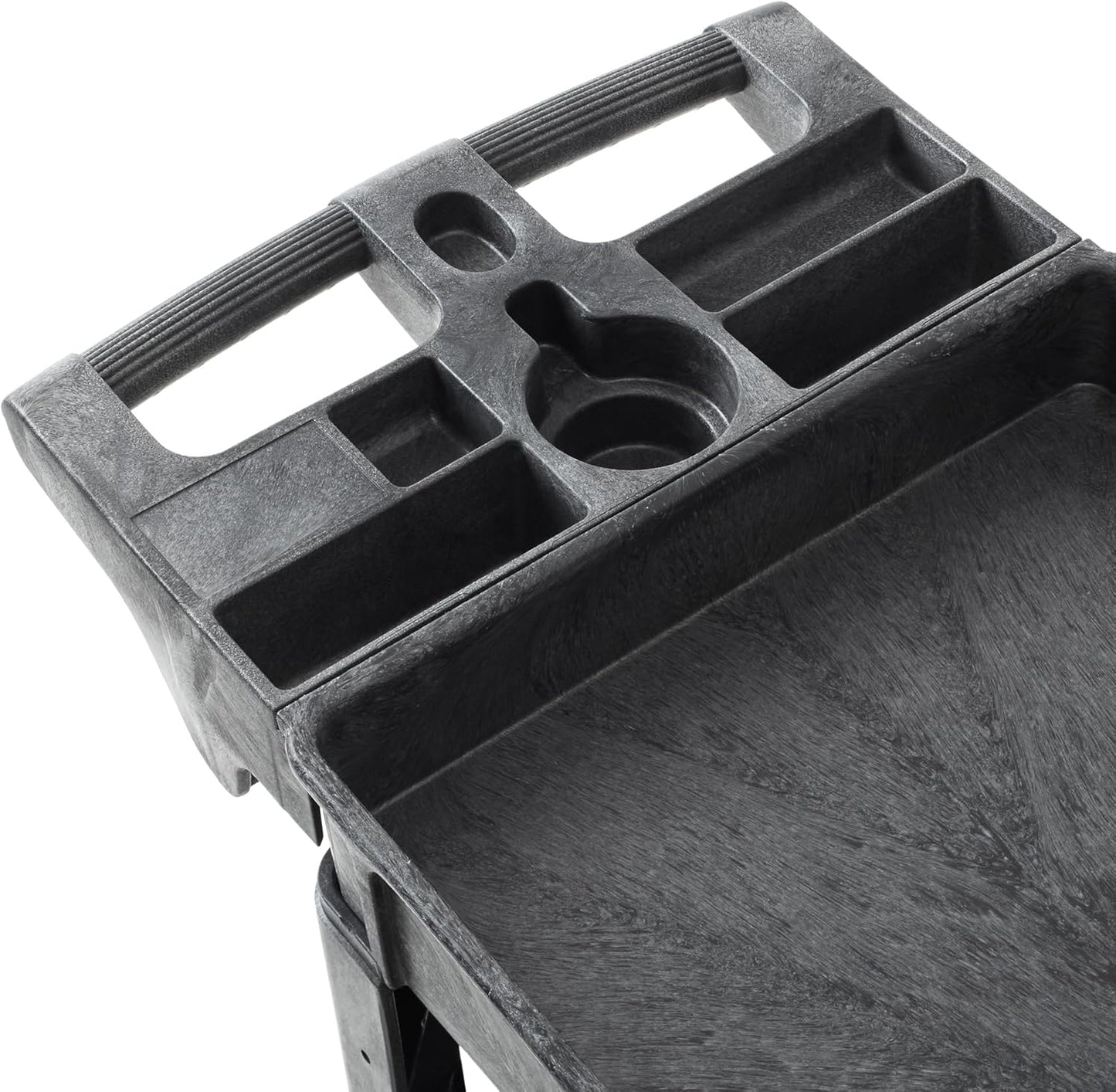 Dryser Utility Cart with Wheels, 40" x 17" Heavy Duty 550 lb. Capacity with Shelves - 3 Tier Rolling Cart with Two 5" Swivel Casters for Warehouse, Garage, Cleaning