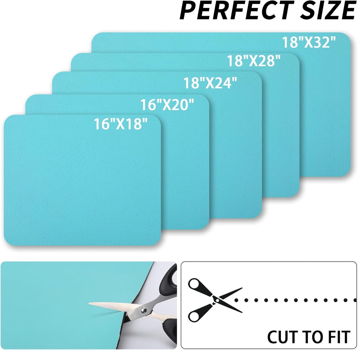 Dish Drying Mat for Kitchen Counter, Heat Resistant Drainer Mats with Non-slip Rubber Backed, Hide Stain Kitchen Super Absorbent Draining Mat, Easy to Clean Dish Rack Pad, Teal 16"x18"