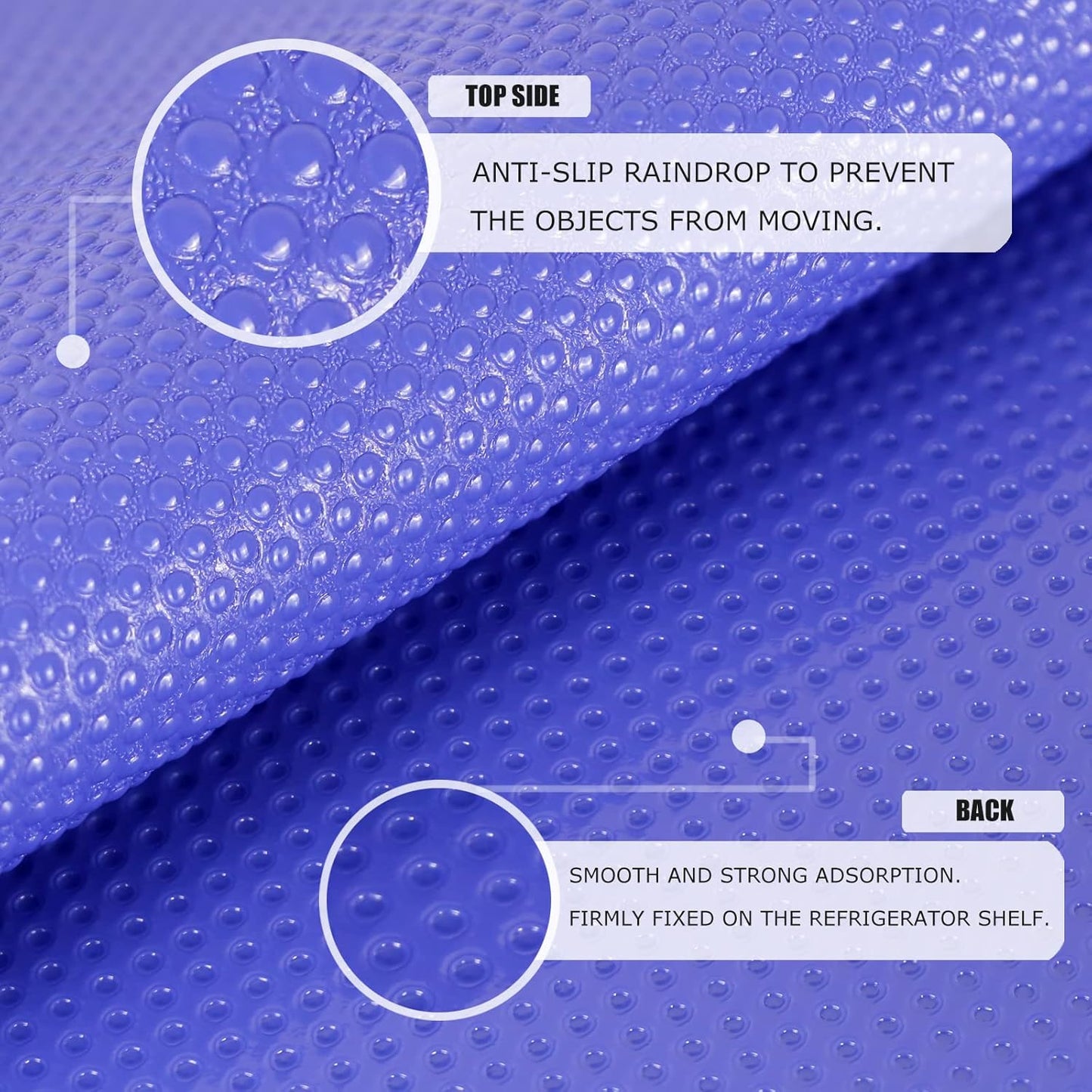 8Pcs Refrigerator Liners, Washable Fridge Liner Mats Covers Pads for Glass Shelf Cupboard Cabinet Drawer Home Kitchen Accessories Organization (Purple)