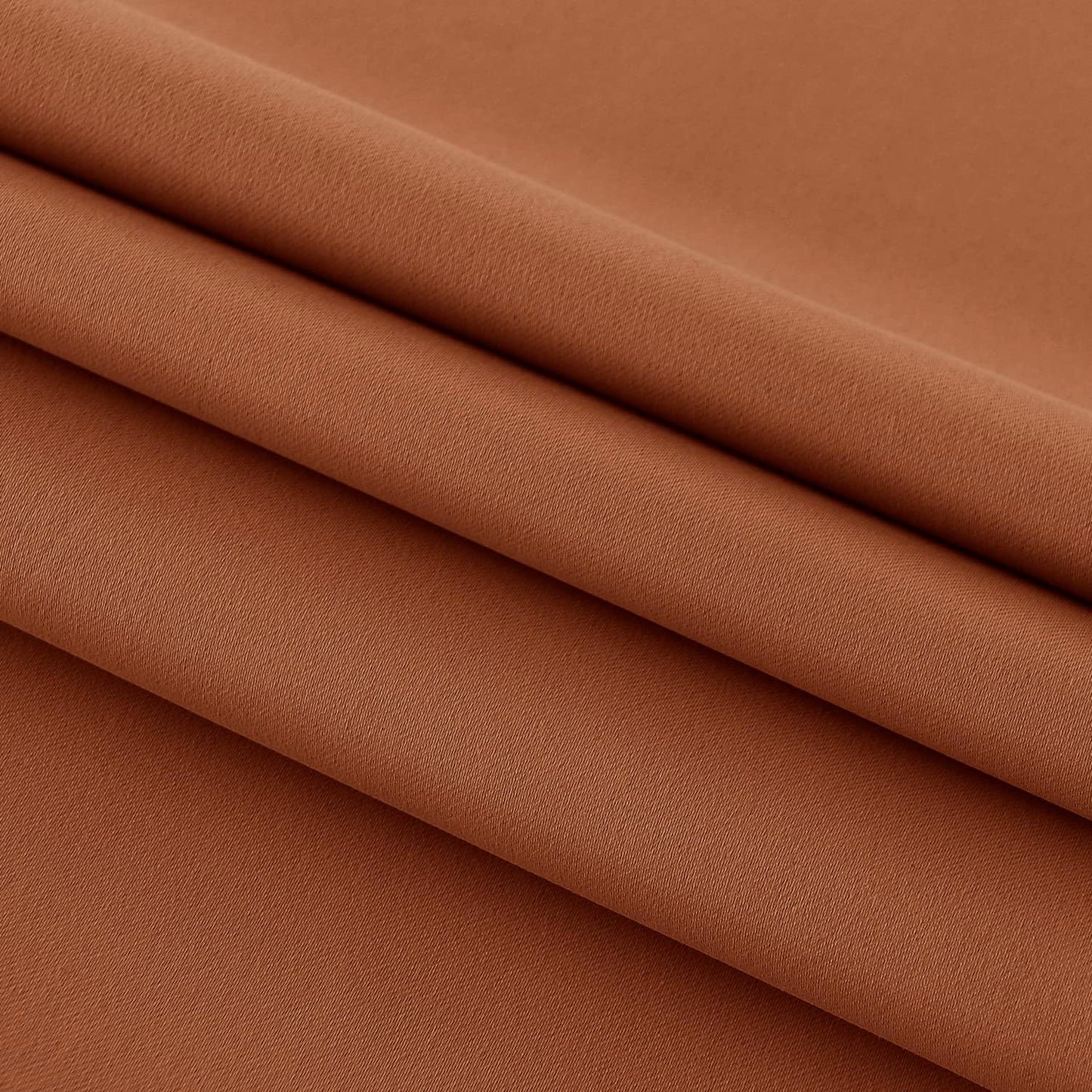 DWCN French Door Curtains – Rod Pocket Thermal Blackout Curtain for Doors with Glass Window, Kitchen and Patio Doors for Privacy, 54 X 72 Inches Long, 1 Curtain Panel with Tieback,Burnt Ochre