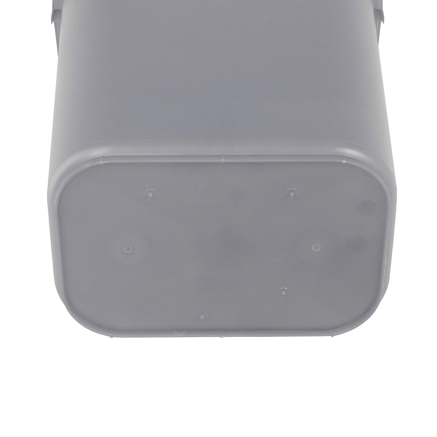 Amazon Basics Rectangular Commercial Office Wastebasket, 10 gallons (Pack of 1), Grey (Previously AmazonCommercial brand)