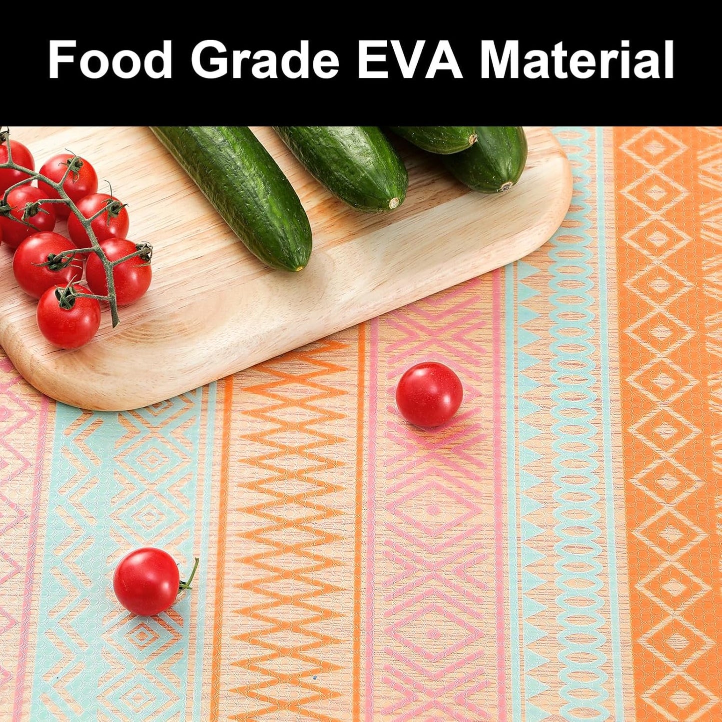 Cooyes Shelf and Drawer Liners for Kitchen Cabinets, Non Adhesive Cabinet Liner, EVA Waterproof Durable Non-Slip Drawer Mats for Shelves, Refrigerator, Storage, Desks