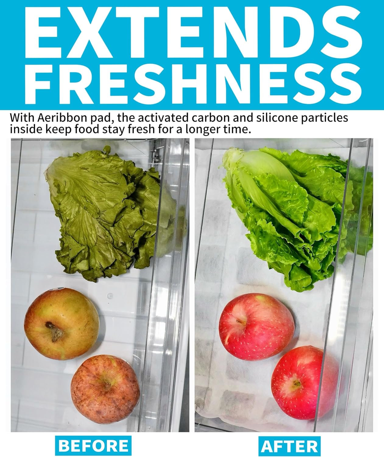 4 Pack Refrigerator Deodorizer, Outperforms Baking Soda Fridge Deodorizer, Odor Eliminator for Fridge & Freezer, Refrigerator Air Freshener And Moisture Absorbers Pad