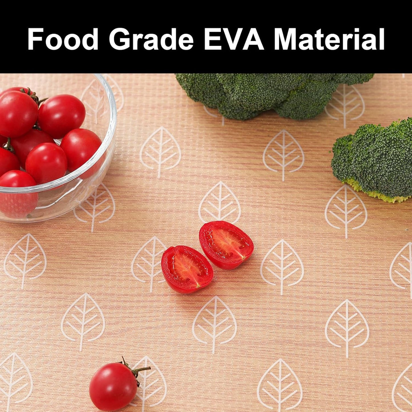 Cooyes Shelf Liner Drawer Liners, Shelf Liners for Kitchen Cabinets, Non-Adhesive Cabinet Liner, EVA Waterproof Non-Slip Refrigerator Liners for Kitchen Drawers