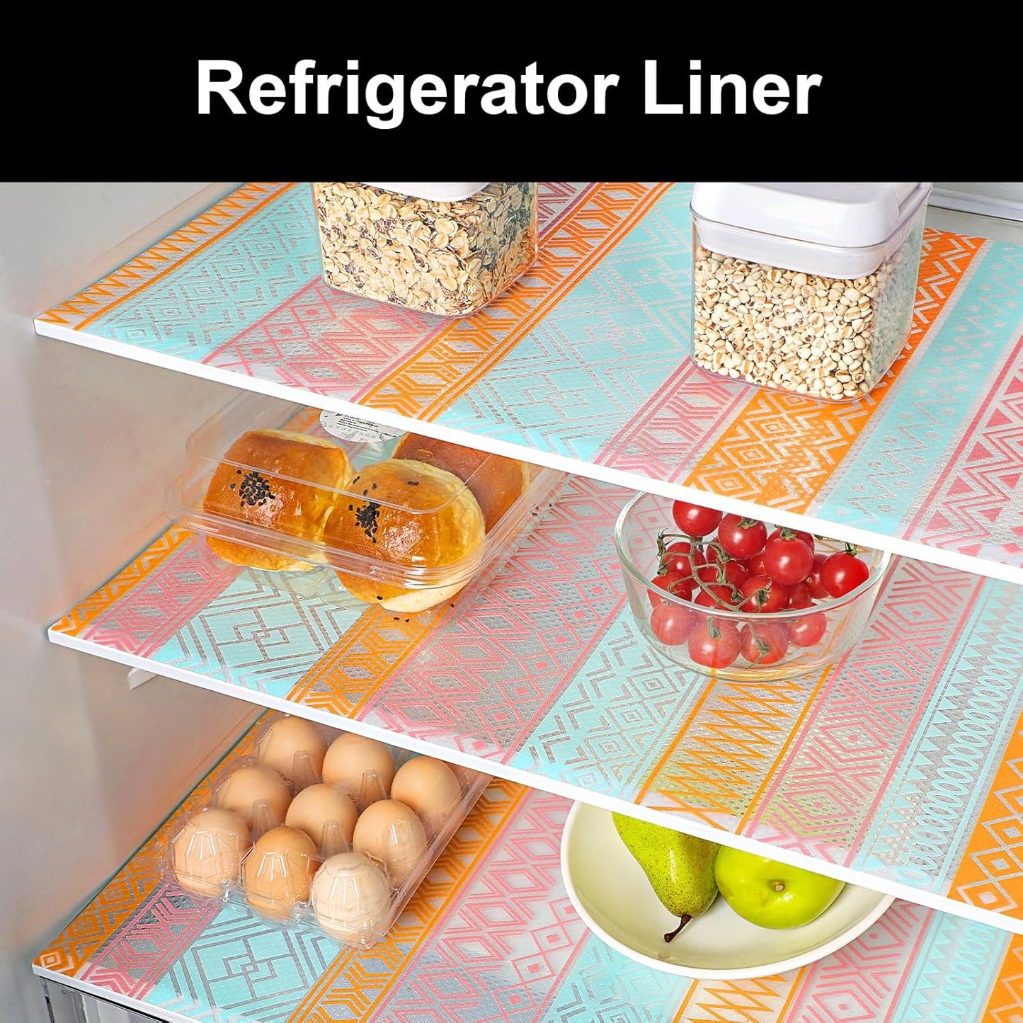 Cooyes Shelf and Drawer Liners for Kitchen Cabinets, Non Adhesive Cabinet Liner, EVA Waterproof Durable Non-Slip Drawer Mats for Shelves, Refrigerator, Storage, Desks