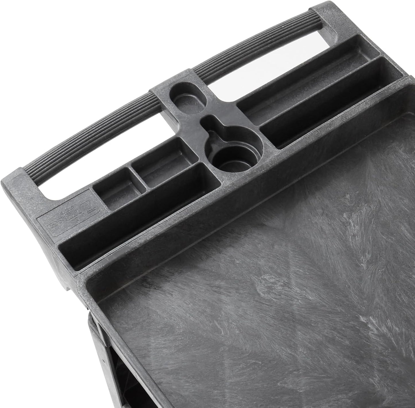 Dryser Utility Cart with Wheels, 46" x 25" Heavy Duty 550 lb. Capacity with Shelves - 2 Tier Rolling Cart with Two 5" Swivel Casters for Warehouse, Garage, Cleaning