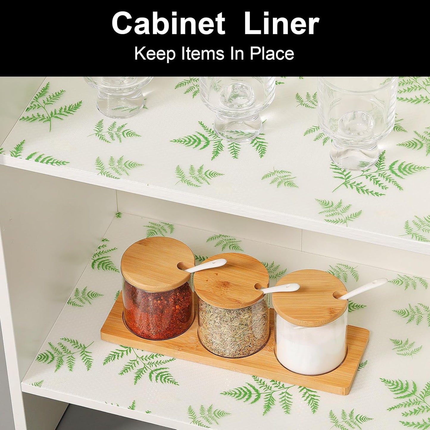 Cooyes Shelf Liner Drawer Liners, Shelf Liners for Kitchen Cabinets, Non-Adhesive Cabinet Liner, EVA Waterproof Non-Slip Refrigerator Liners for Kitchen Drawers