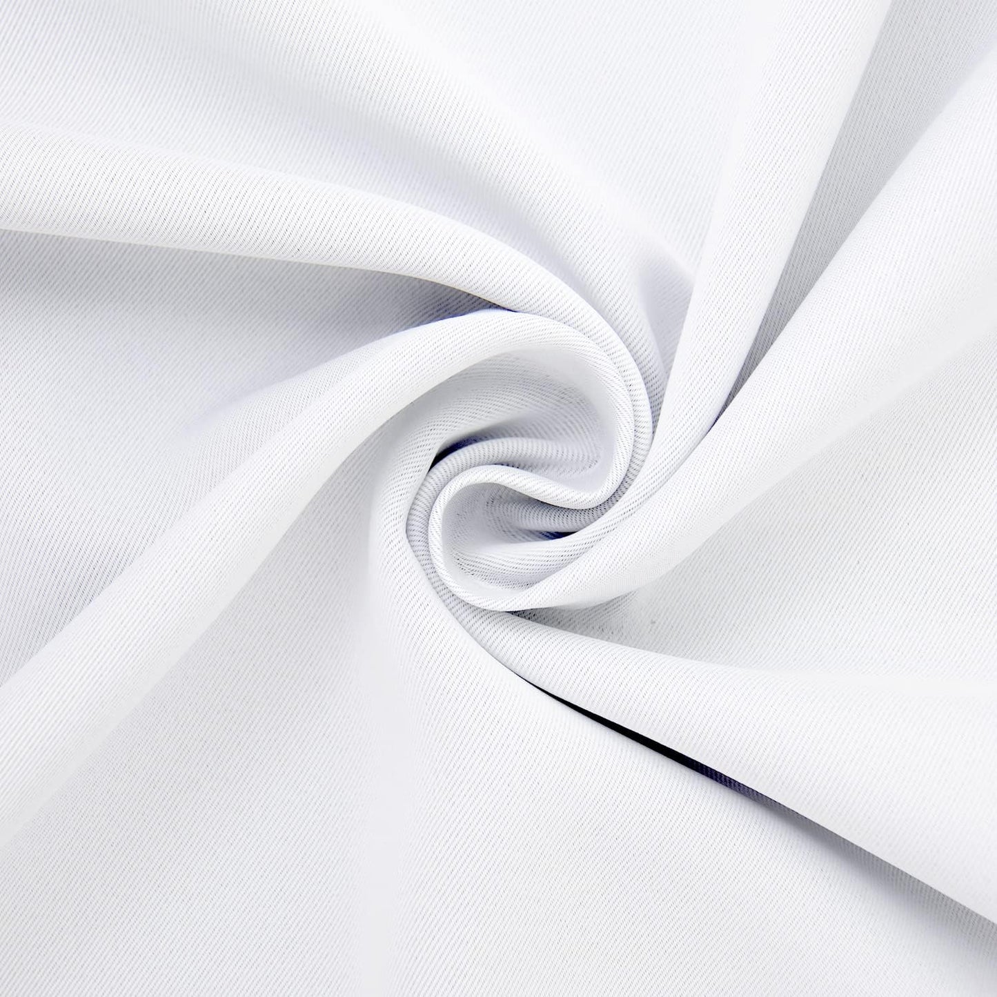 BGment White Short Curtains 30 Inches Length for Small Window - Rod Pocket Privacy Drapes for Kitchen Over Sink Bathroom Basement Cafe, 2 Panels, 42 x 30 Inch