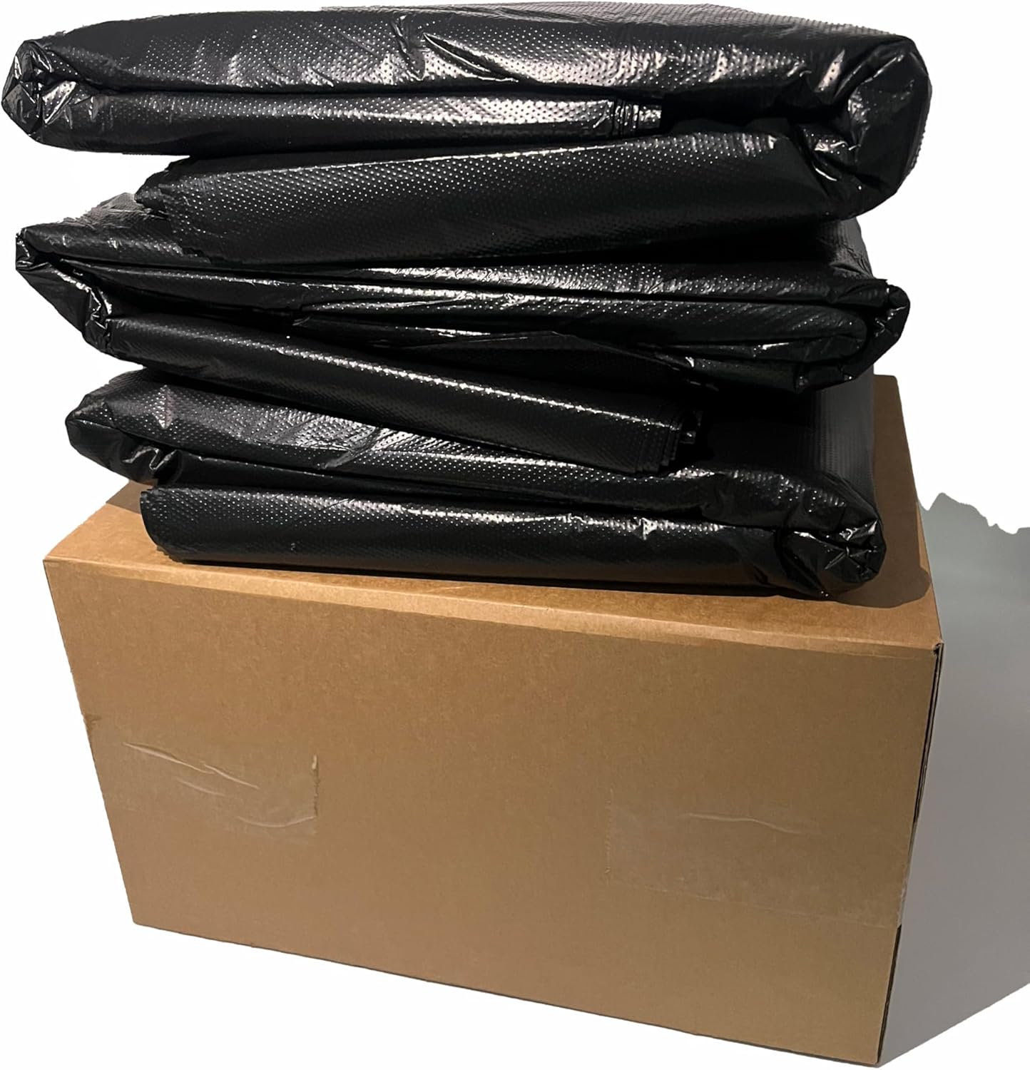 DJDBaihuo 70-gallon trash bags, 47.24" x 55.12", 60-pack, leak-proof & tear-resistant for large waste disposal in parties, schools, offices, hospitals & public areas.