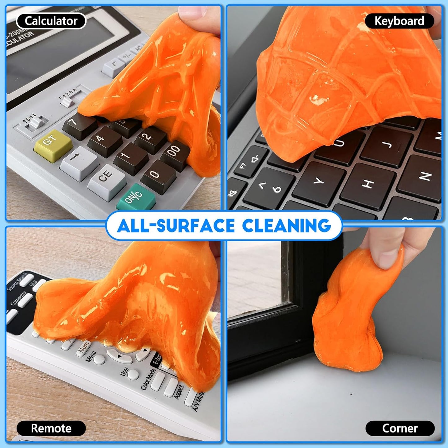 Car Cleaning Gel, 2 Pack Car Cleaning Putty, Universal Auto Deatiling Tools, Reusable Interior Cleaner for Car Keyboard Air Vent, Car Slime Cleaner Dust Cleaning Gel