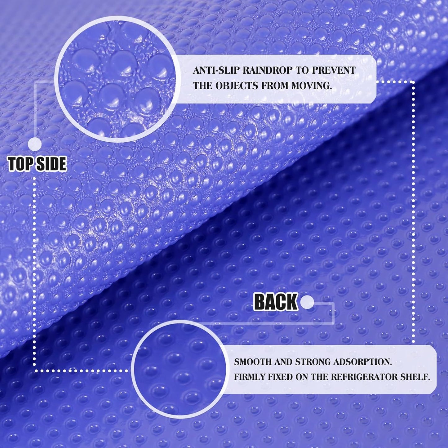 Daixer 20Pcs Refrigerator Liners, Washable Fridge Liner Shelf Mats Refrigerator Pads for Cupboard Cabinet Drawer Home Kitchen Accessories Organization (Purple)