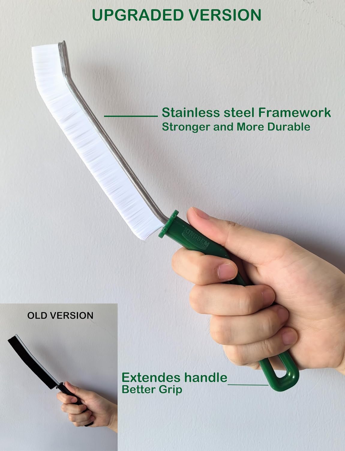 New Crevice Cleaning Brush, Hard-Bristled Washing Brush, Corner Edge Cleaning Brush, Multifunctional Gap Brushes for Kitchen countertop Surfaces, Windows Groove, Tiles & Faucets - 3PCS