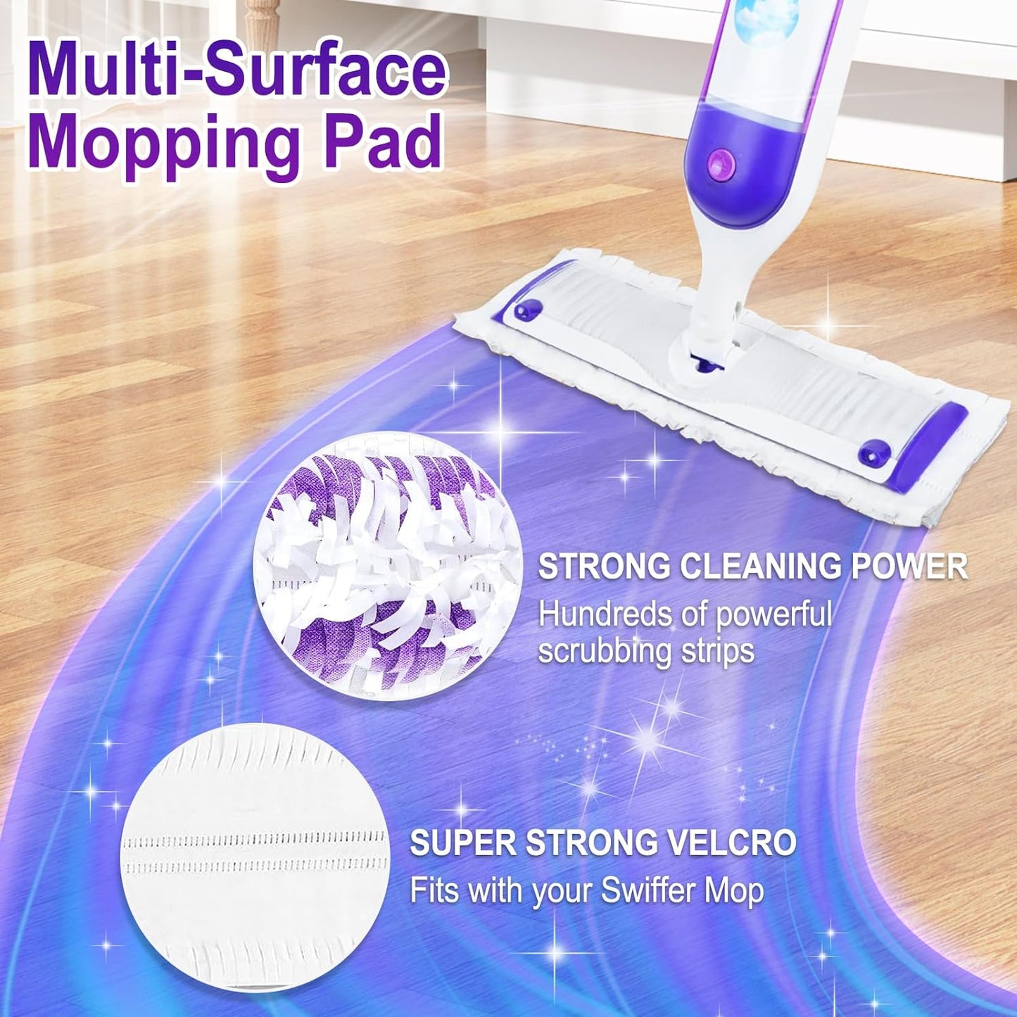 36 Count Power Mop Pads Refills for Swiffer Power Mop Pads,Compatible with Swiffer Power Mop Refills Replacement Disposable Power Mopping Pads Refills for Multi-Surface Floor Cleaning