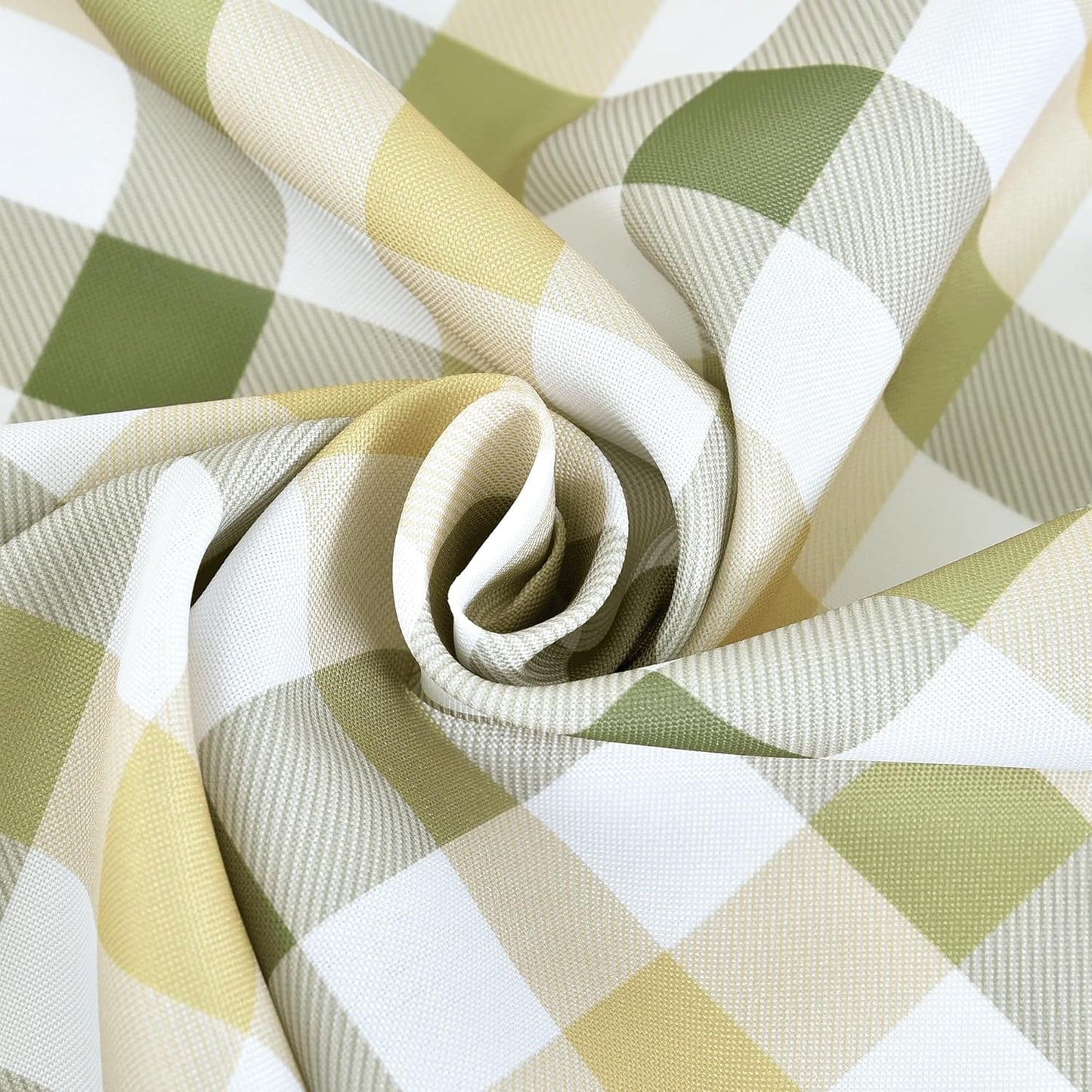 Classic Gingham Buffalo Tablecloth Fabric - Oblong 58x144 Inch Water Proof Checkered Table Cloth for Indoor Outdoor - Table Cover for Birthday, Picnics, BBQs, and Parties