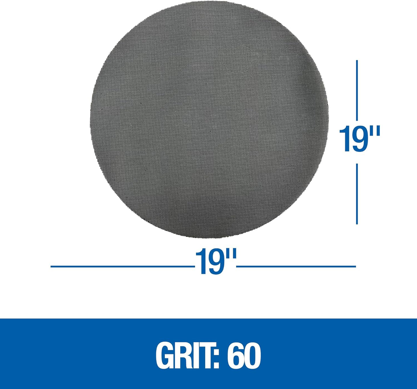 Floor Sanding Screen Disc, 10 Pack, 19", Grit 60