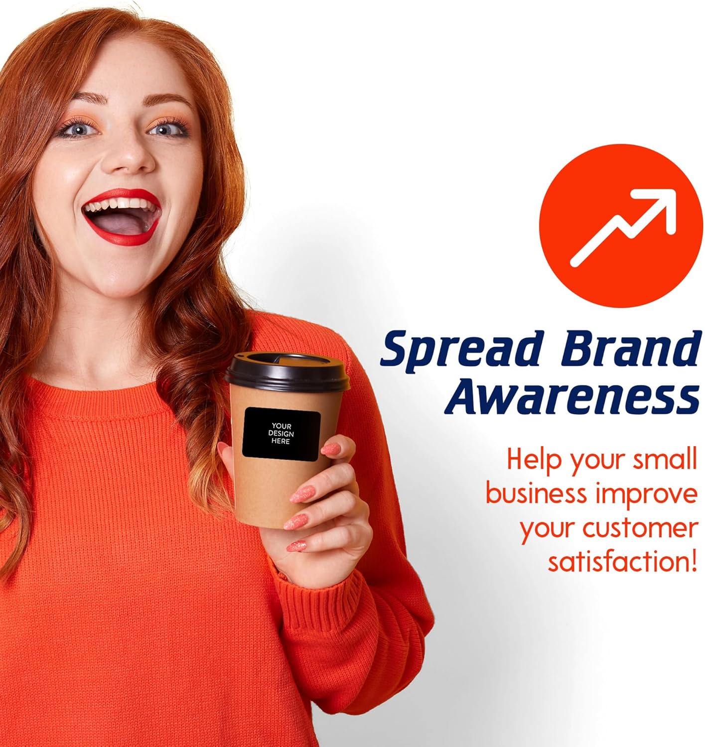 Custom Vinyl Stickers - Upload Your own Image, Text, Design, Logo - Personalized Logo Labels for Handmade, Packaging, Bottle, Jars, Candle, Brand Stickers (Black, 5x3) 5-1000