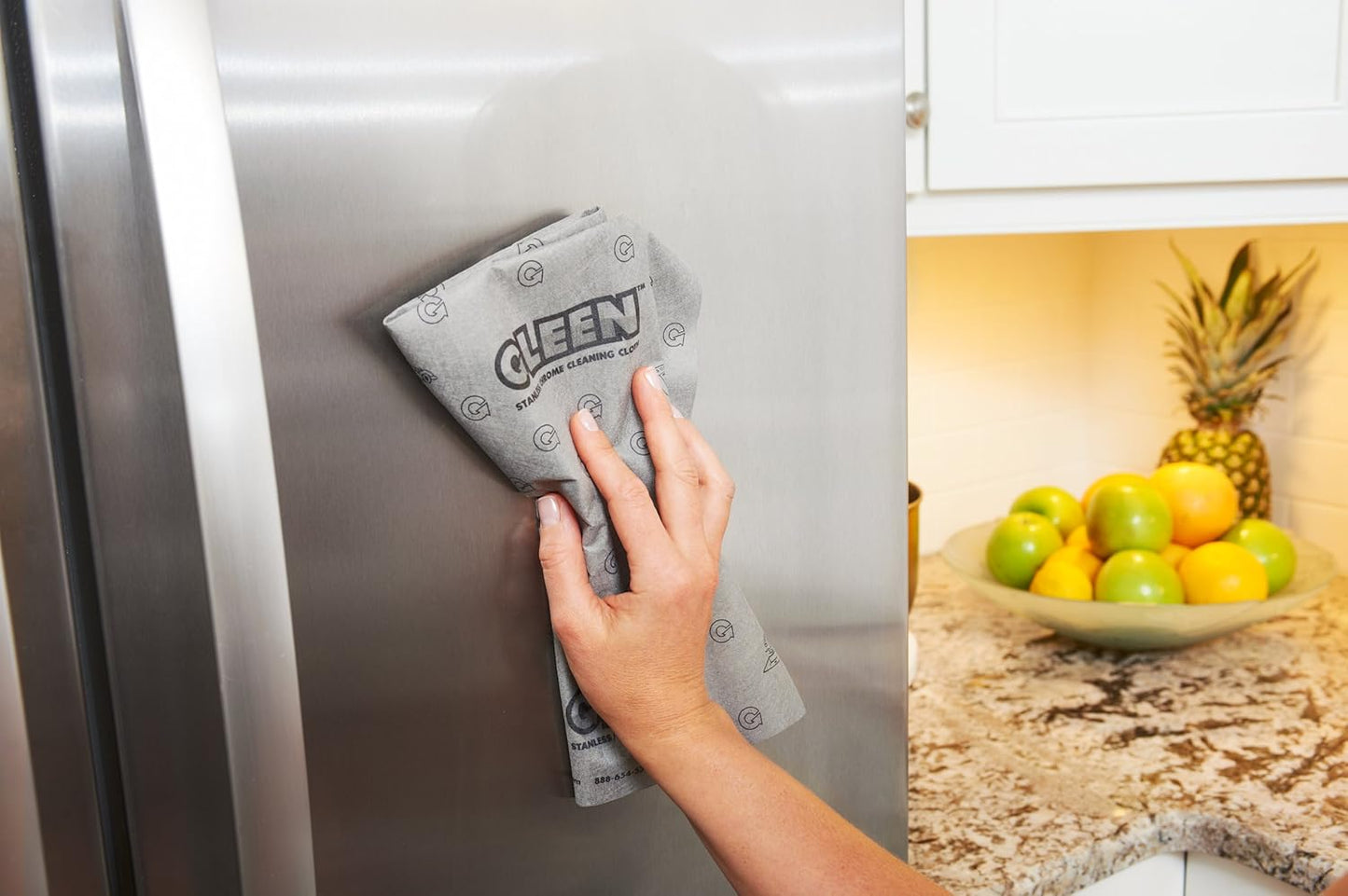 gleen 5 Cloth Pack w/1 Stainless Steel Cloth