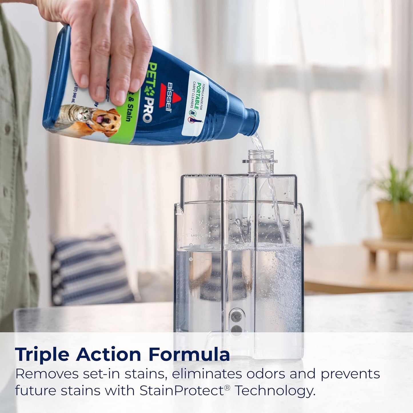 BISSELL® Little Green® Proheat® Pet, Portable Deep Cleaner with Heated Cleaning Technology, Self-Cleaning Tough Stain Tool and Pet Pro Oxy Triple Action Formula Included, 3969