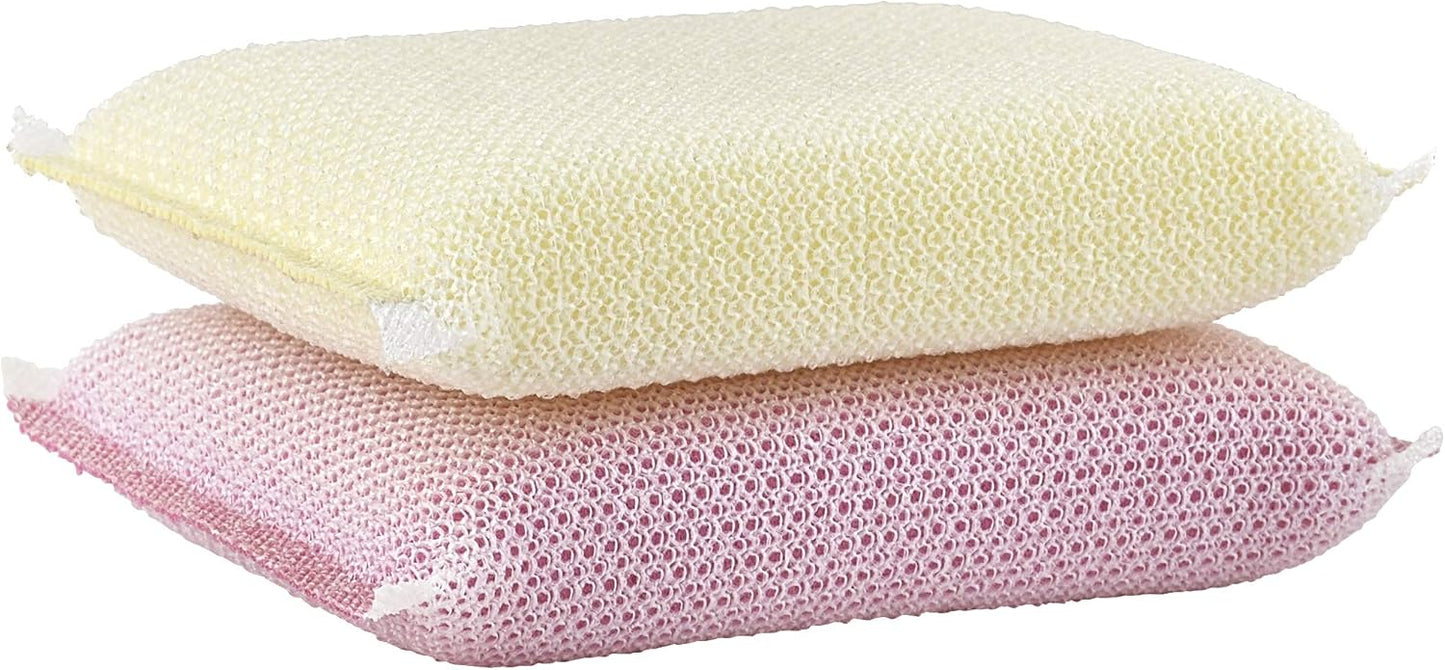 Superio Nylon Cleaning Pad, Dish Scrubbers, Multi Surface Scratch- Free Scour Sponge for Stainless Steel, Copper cookware, China, Dishes and plasticware (2)