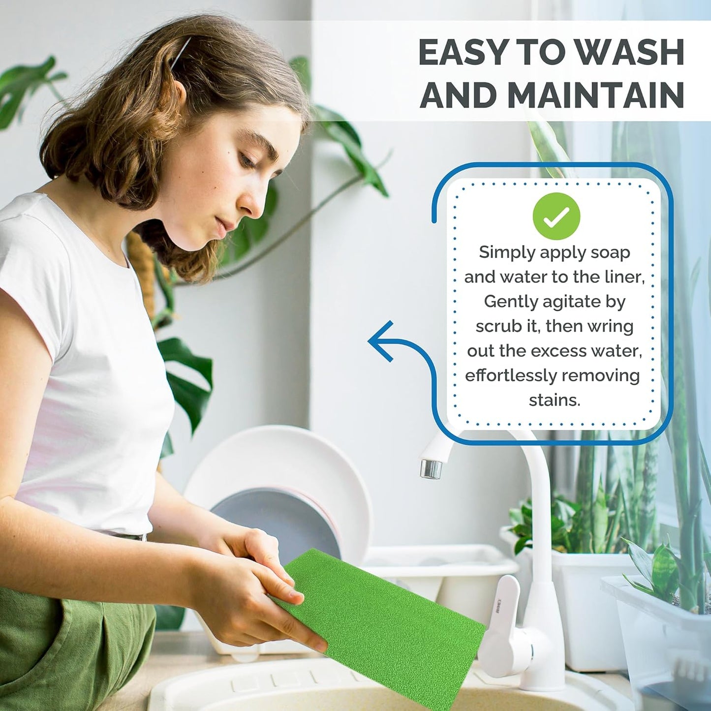 Dualplex® Fruit & Veggie Life Extender Liner for Fridge Refrigerator Drawers, 12x15 Inches (4 Pack) – Extends The Life of Your Produce & Prevents Spoilage