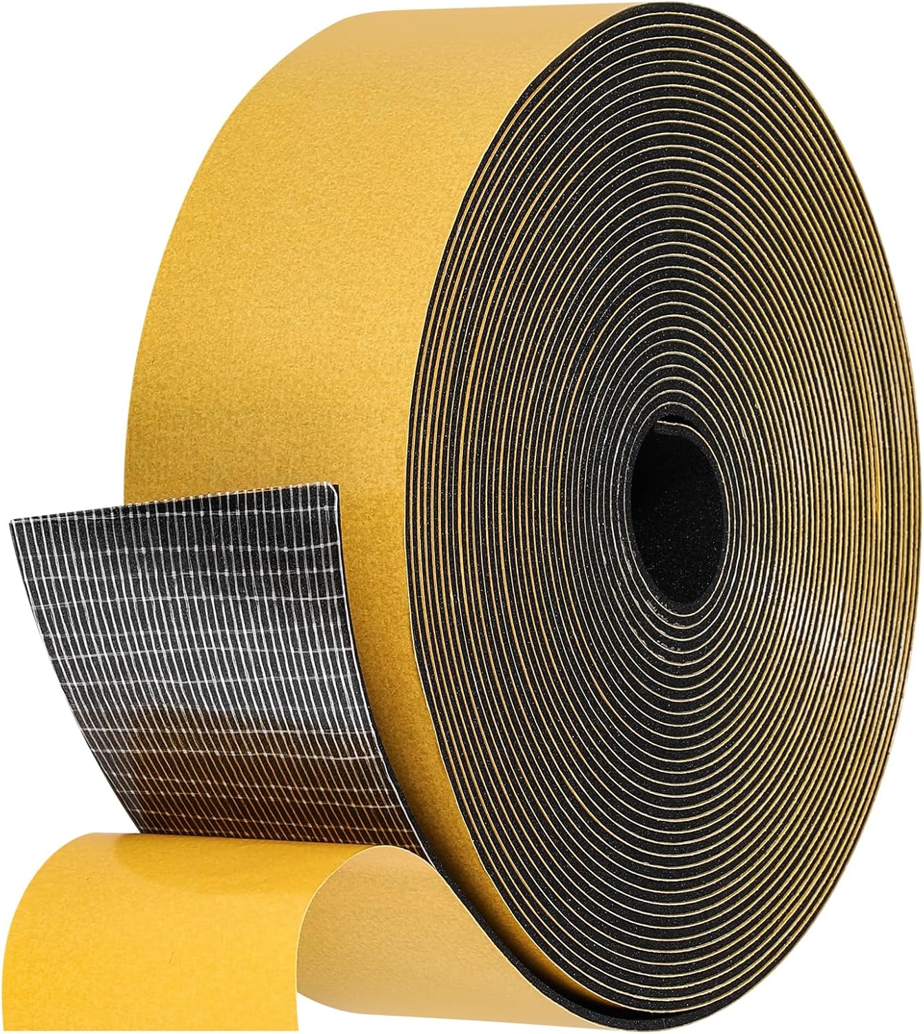 32Feet Weather Stripping Seal (2 Inch X 1/16 Inch) for Door Window, High Density Foam Tape, Soundproofing, Insulation Strip, Door Sealers for Door Frame- Black