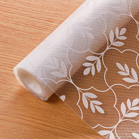 Cooyes Drawer and Shelf Liner, Non-Adhesive Shelf Liners for Kitchen Cabinets, Thick Strong Grip Mats for Desk, Shelves, Bathroom Drawers, Fridge, Cabinet Protection