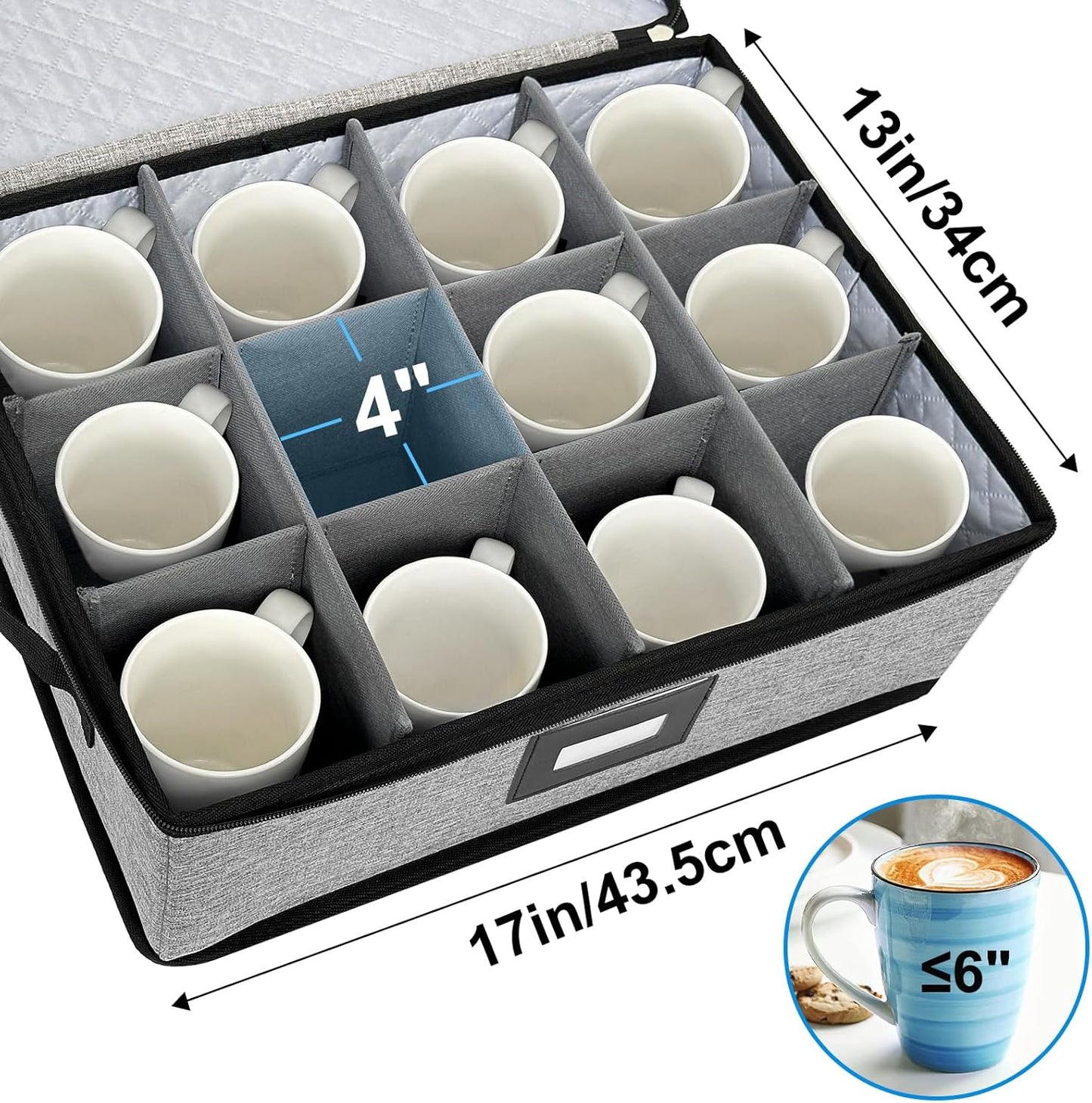 homyfort China Storage Containers, Hard Shell for Plates, Moving Boxes for Dishes, Cups, Mugs, Tableware Moving Supplies for Kitchen Organization- 5-Piece Set (5-piece set)