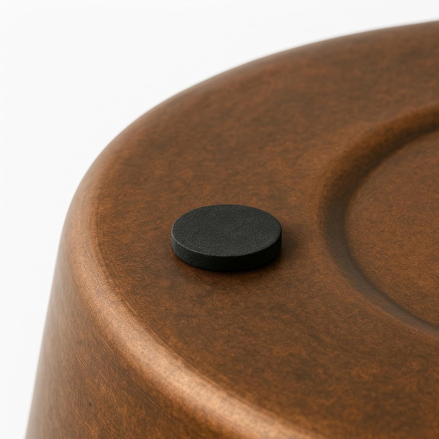 happimess HPM1113B Nolan Modern Classic Smooth Steel 2-Gallon Wastebasket for Home, Bathroom, Living Room, Office, Bedroom, Kitchen, Matte Antique Copper